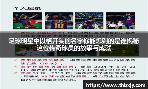 足球明星中以格开头的名字你能想到的是谁揭秘这位传奇球员的故事与成就